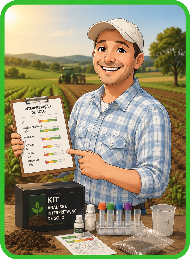 Produtor usando o Kit Campo